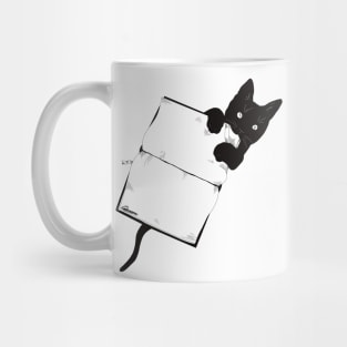 Cat Reader Mug